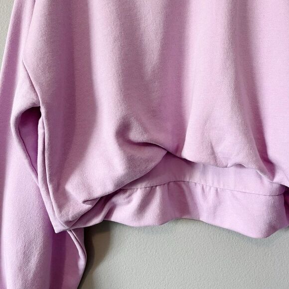 Anthropologie PILCRO Funnel Neck Bubble Hem Pullover Sweatshirt Lavender XS Nwt - Picture 5 of 10